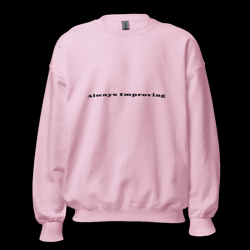 Always improving crewneck