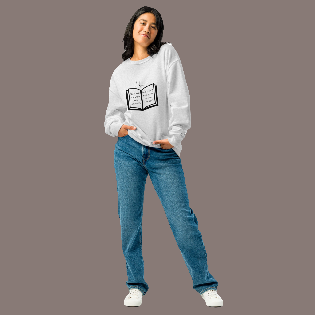 Never stop learning Crewneck