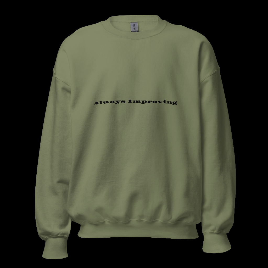 Always improving crewneck