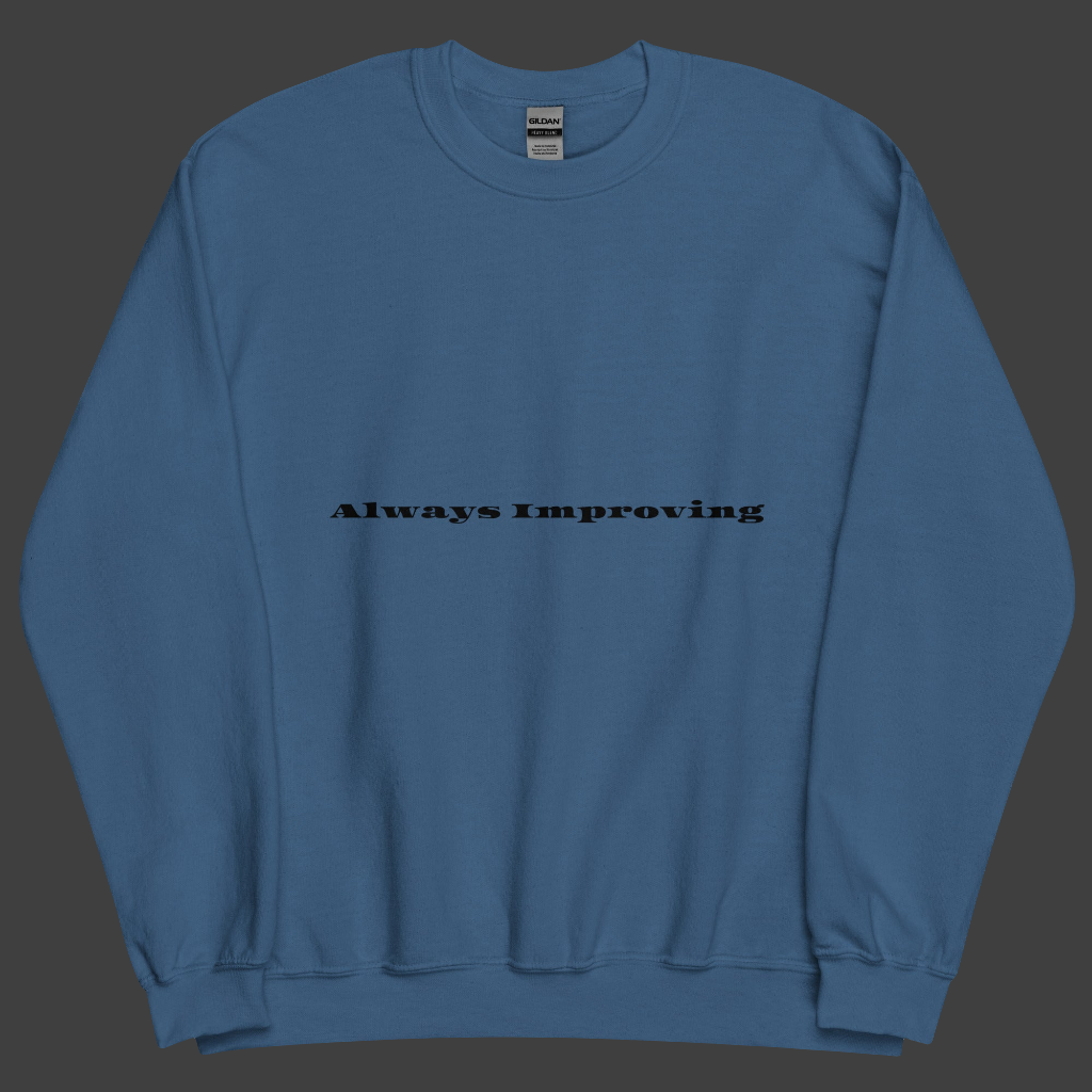 Always improving crewneck