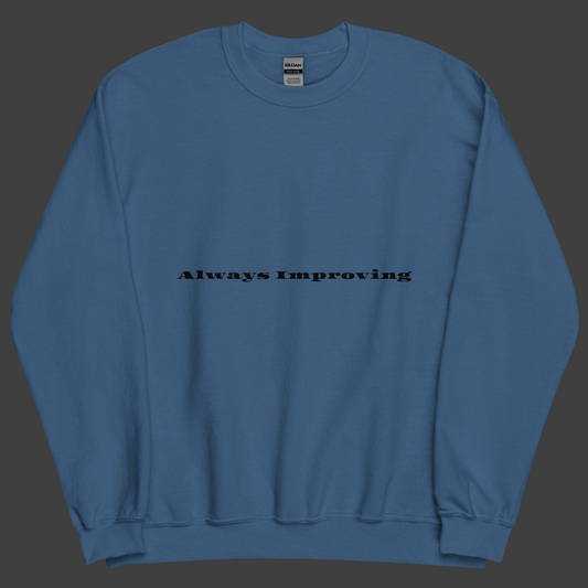 Always improving crewneck