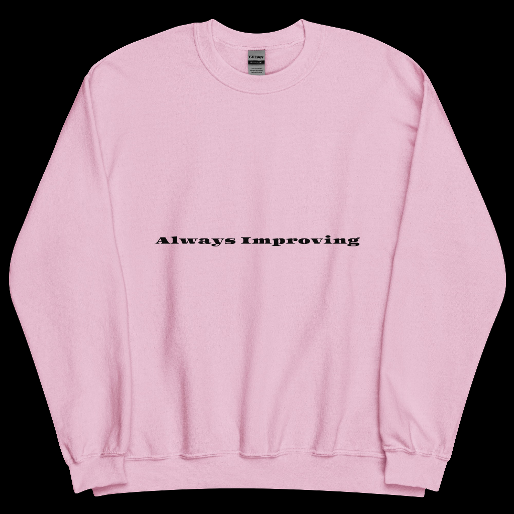 Always improving crewneck