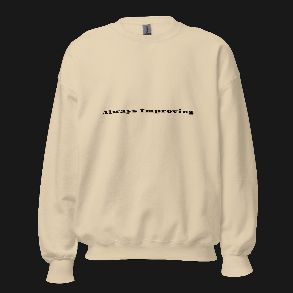 Always improving crewneck