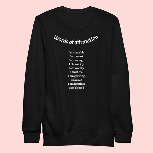 Words of affirmation sweater